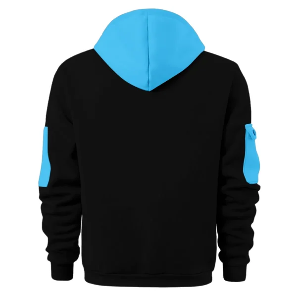 Collingwood Magpies Australian Football League Exclusive Logo Hoodie Half Zipper HOAFL0090525A01COLL - Light Blue - Image 2