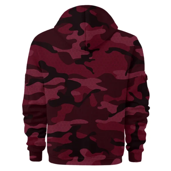 Garmin Fishing AU Exclusive Logo Hoodie Half Zipper HOFS060525AU3GA - Burgundy - Image 2