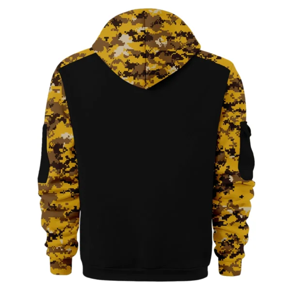 Bar Crusher Exclusive Logo Hoodie Half Zipper Fishing QTFS290525A1BCR - Yellow - Image 2