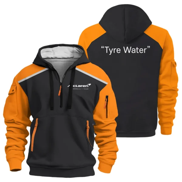 Tyre Water McLaren F1 Exclusive Logo Hoodie Half Zip BLF115525A13HZ