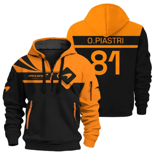 Oscar Piastri McLaren F1 Exclusive Logo Hoodie Half Zip BLMCL5525A33HZ