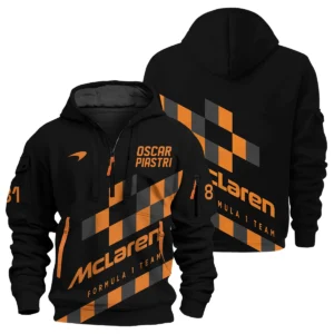 Oscar Piastri McLaren F1 Exclusive Logo Hoodie Half Zip BLOP10425A63HZ