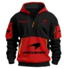 Limited Edition McLaren F1 Custom Name Hoodie Half Zipper For Racing Fans BLMCL25425A1 - Red