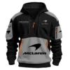 Limited Edition McLaren F1 Custom Name Hoodie Half Zipper For Racing Fans BLMCL25425A2 - Gray