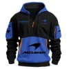 Limited Edition McLaren F1 Custom Name Hoodie Half Zipper For Racing Fans BLMCL25425A1 - Blue
