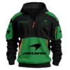 Limited Edition McLaren F1 Custom Name Hoodie Half Zipper For Racing Fans BLMCL25425A2 - Green