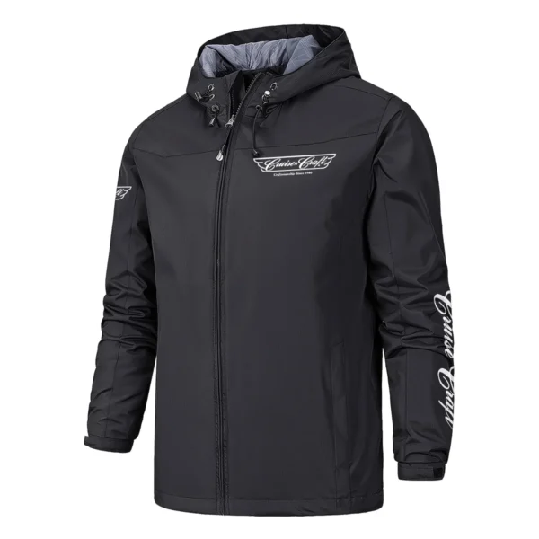CruiseCraft Fishing AU Exclusive Logo Windbreaker Rain Jacket HOFS160525A01CCB - Black