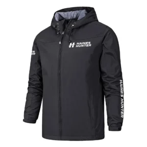 Haines Hunter Fishing AU Exclusive Logo Windbreaker Rain Jacket HOFS160525A01HHT - Black