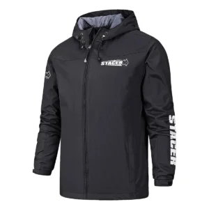 Stacer Fishing AU Exclusive Logo Windbreaker Rain Jacket HOFS160525A01STC - Black