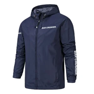 Bar Crusher Fishing AU Exclusive Logo Windbreaker Rain Jacket HOFS160525A01BCR - Navy