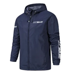 Sea Jay Fishing AU Exclusive Logo Windbreaker Rain Jacket HOFS160525A01SJB - Navy