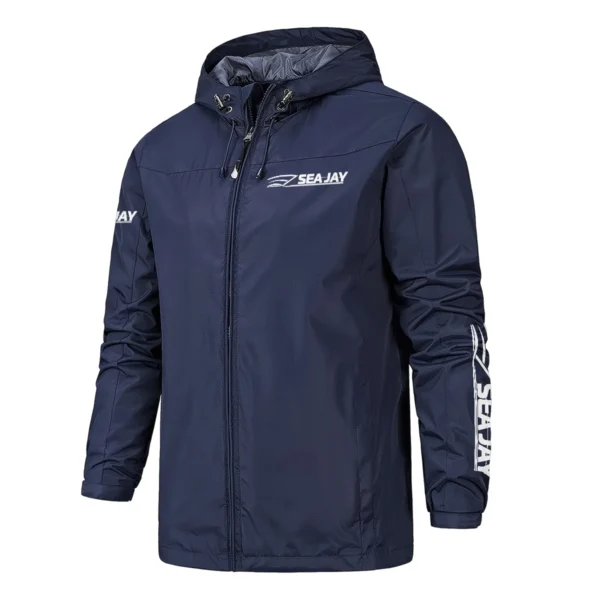 Sea Jay Fishing AU Exclusive Logo Windbreaker Rain Jacket HOFS160525A01SJB - Navy