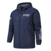 Yellowfin Plate Fishing AU Exclusive Logo Windbreaker Rain Jacket HOFS160525A01YPB - Navy