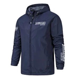 Yellowfin Plate Fishing AU Exclusive Logo Windbreaker Rain Jacket HOFS160525A01YPB - Navy