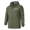 Bar Crusher Fishing AU Exclusive Logo Windbreaker Rain Jacket HOFS160525A01BCR - ArmyGreen