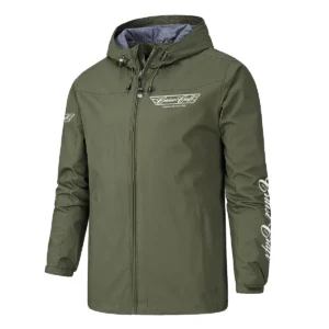 CruiseCraft Fishing AU Exclusive Logo Windbreaker Rain Jacket HOFS160525A01CCB - ArmyGreen
