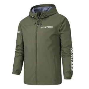 Surtees Fishing AU Exclusive Logo Windbreaker Rain Jacket HOFS160525A01SUB - ArmyGreen