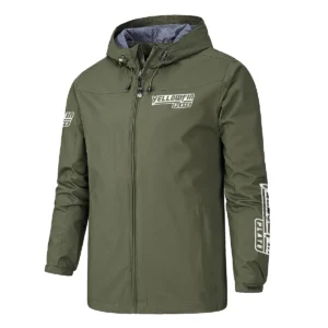 Yellowfin Plate Fishing AU Exclusive Logo Windbreaker Rain Jacket HOFS160525A01YPB - ArmyGreen