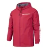 Bar Crusher Fishing AU Exclusive Logo Windbreaker Rain Jacket HOFS160525A01BCR - Red