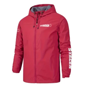 Stacer Fishing AU Exclusive Logo Windbreaker Rain Jacket HOFS160525A01STC - Red