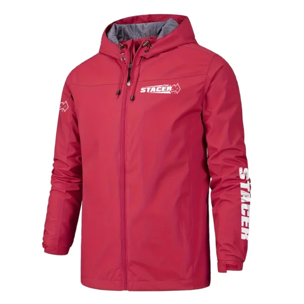 Stacer Fishing AU Exclusive Logo Windbreaker Rain Jacket HOFS160525A01STC - Red