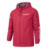 Surtees Fishing AU Exclusive Logo Windbreaker Rain Jacket HOFS160525A01SUB - Red