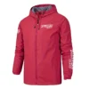 Yellowfin Plate Fishing AU Exclusive Logo Windbreaker Rain Jacket HOFS160525A01YPB - Red