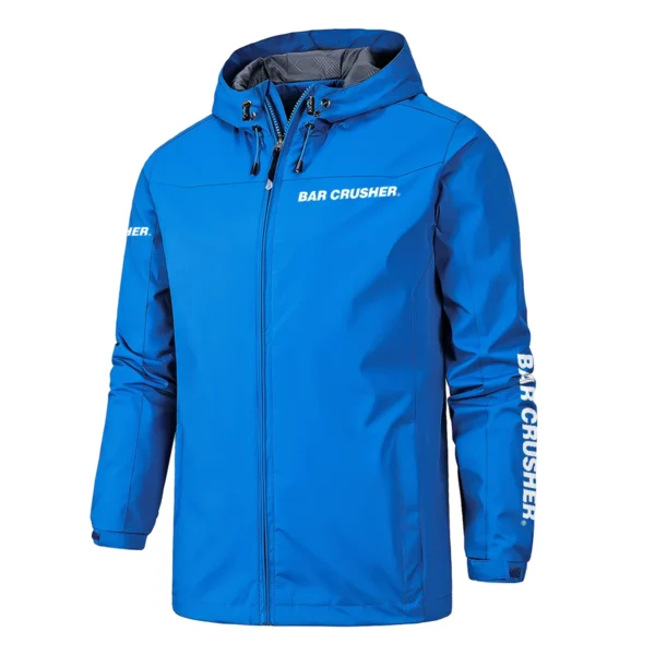 Bar Crusher Fishing AU Exclusive Logo Windbreaker Rain Jacket HOFS160525A01BCR - Blue