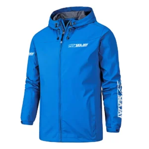 Sea Jay Fishing AU Exclusive Logo Windbreaker Rain Jacket HOFS160525A01SJB - Blue