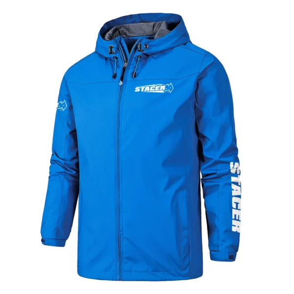 Stacer Fishing AU Exclusive Logo Windbreaker Rain Jacket HOFS160525A01STC - Blue