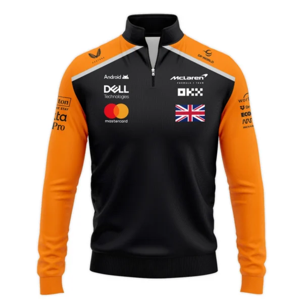 Lando Norris McLaren Formula One Exclusive Logo Quarter-Zip Sweatshirt BLF1290325A2MCLQZS - Image 2