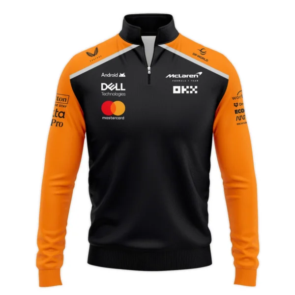 McLaren Formula One Exclusive Logo Quarter-Zip Sweatshirt BLF1290325A6MCLQZS - Image 2
