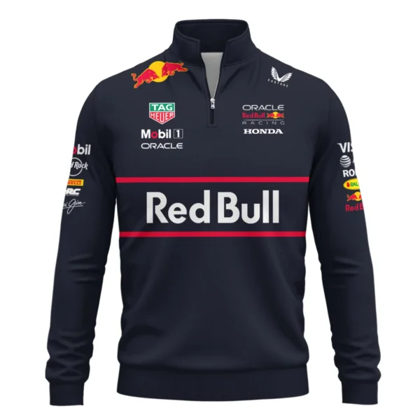 Red Bull Racing F1 Quarter-Zip Sweatshirt All Over Prints BLRBR10525A2QTZ - Image 2