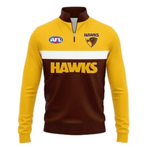 Hawthorn Hawks Australian Football League Exclusive Logo Quarter Zip Sweatshirt HOAFL140525A01HAWQTZ