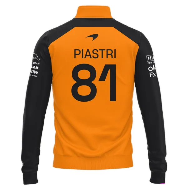 Oscar Piastri McLaren Formula One Exclusive Logo Quarter-Zip Sweatshirt BLF1290325A3MCLQZS - Image 3