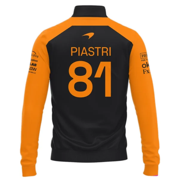 Oscar Piastri McLaren Formula One Exclusive Logo Quarter-Zip Sweatshirt BLF1290325A4MCLQZS - Image 3