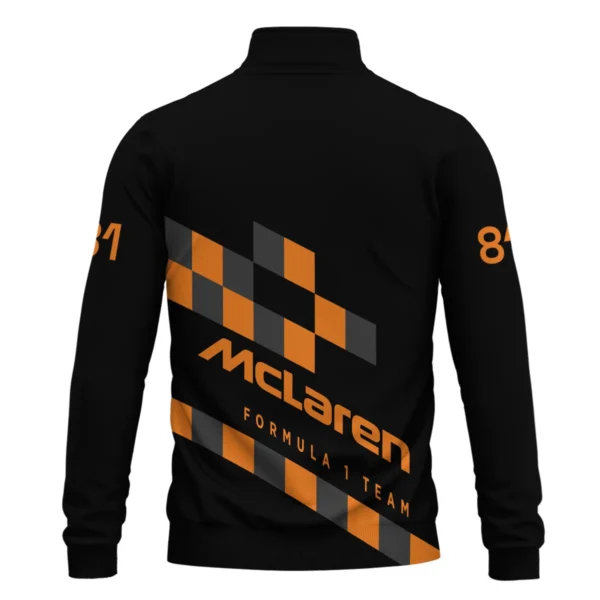 Oscar Piastri McLaren F1 Quarter-Zip Sweatshirt All Over Prints BLOP10425A6QTZ - Image 3