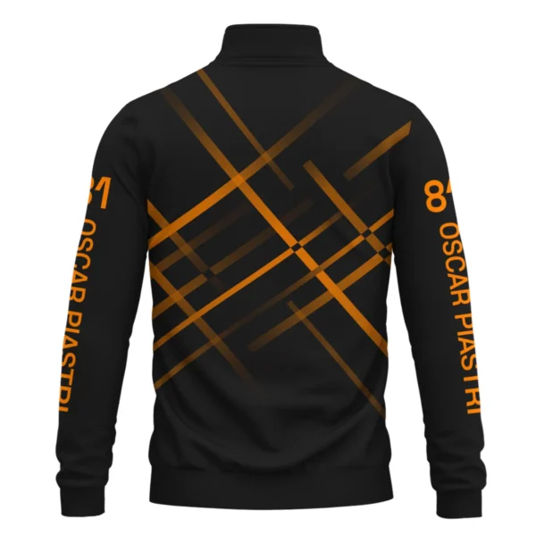Oscar Piastri McLaren F1 Quarter-Zip Sweatshirt All Over Prints BLOP3425A2QTZ - Image 3
