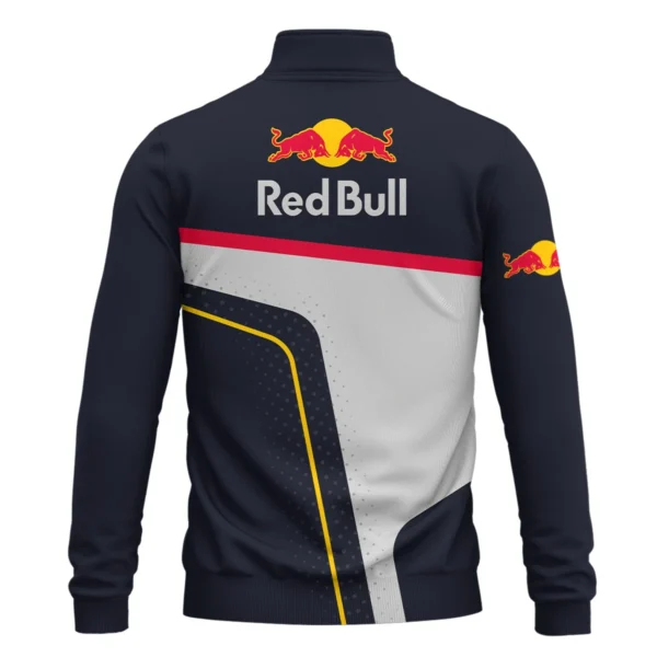 Red Bull Racing F1 Quarter-Zip Sweatshirt All Over Prints BLRBR10525A3QTZ - Image 3