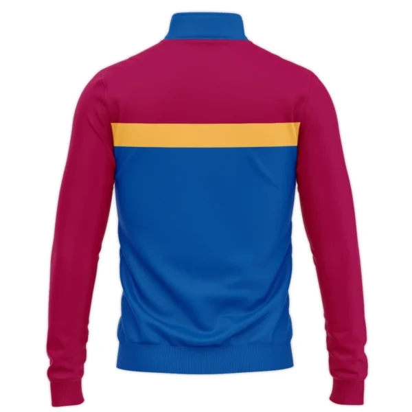 Brisbane Lions Australian Football League Exclusive Logo Quarter Zip Sweatshirt HOAFL140525A01BLQTZ - Image 2
