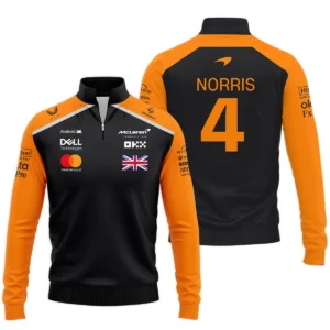Lando Norris McLaren Formula One Exclusive Logo Quarter-Zip Sweatshirt BLF1290325A2MCLQZS