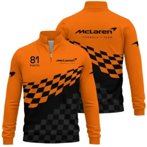 Oscar Piastri McLaren F1 Quarter-Zip Sweatshirt All Over Prints BLOP10425A1QTZ