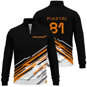 Oscar Piastri McLaren F1 Quarter-Zip Sweatshirt All Over Prints BLOP10425A2QTZ