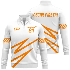 Oscar Piastri McLaren F1 Quarter-Zip Sweatshirt All Over Prints BLOP10425A4QTZ