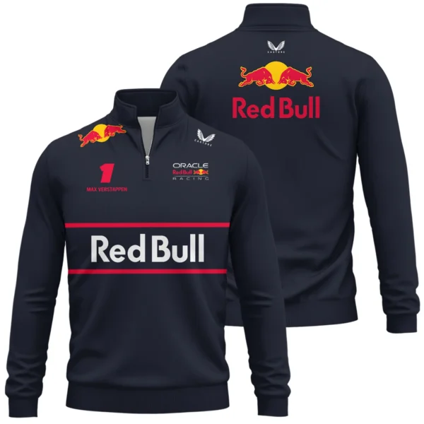 Red Bull Racing F1 Quarter-Zip Sweatshirt All Over Prints BLRBR10525A1QTZ
