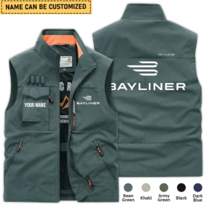 Bayliner Fishing AU Exclusive Logo Outdoor Sleeveless Vest HOFS140525A01BYL - BeanGreen
