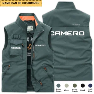 Camero Fishing AU Exclusive Logo Outdoor Sleeveless Vest HOFS140525A01CMR - BeanGreen