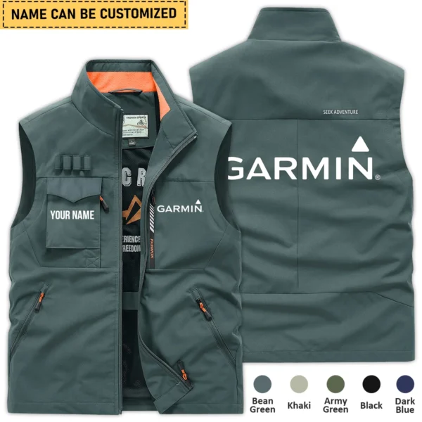 Garmin Fishing AU Exclusive Logo Outdoor Sleeveless Vest HOFS140525A01GA - BeanGreen