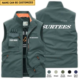 Surtees Fishing AU Exclusive Logo Outdoor Sleeveless Vest HOFS140525A01SUB - BeanGreen