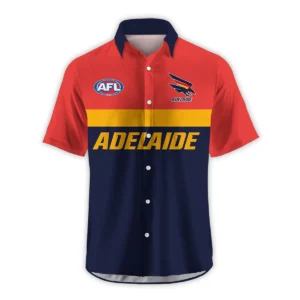 Adelaide Crows Australian Football League Exclusive Logo Hawaiian Shirt HOAFL140525A01ADELHW